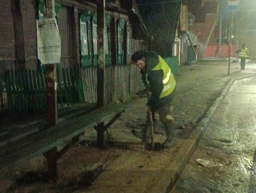 За ночь с ивановских улиц убрали 240 кубометров снега
