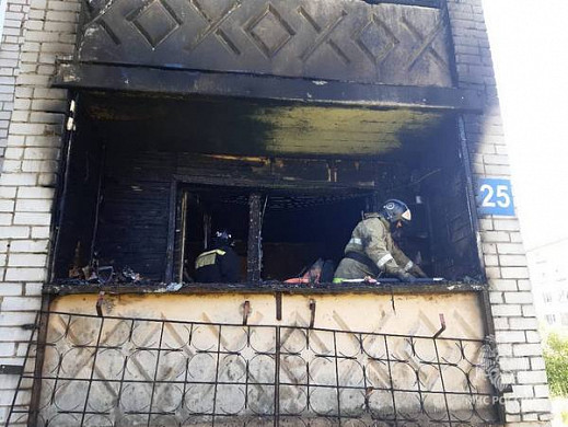  В Вичуге горела квартира в многоэтажке 