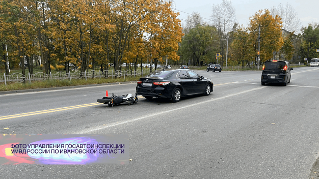 В Кинешме  подросток на мотоцикле столкнулся с иномаркой