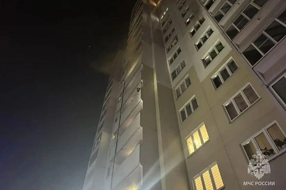 В Иванове загорелась квартира в 17-этажном доме