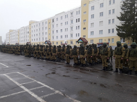 В Иванове на плацу 217-го полка прошло торжественное построение мобилизованных