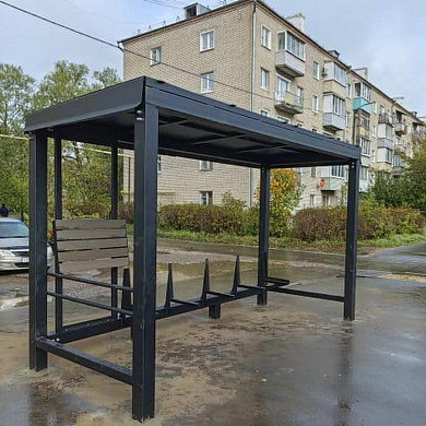 В Кинешме монтируют современные остановочные павильоны