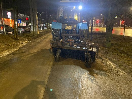 За ночь с ивановских улиц убрали 240 кубометров снега