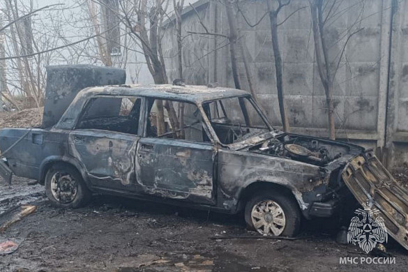 В Иванове на улице Громобоя подожгли автомобиль