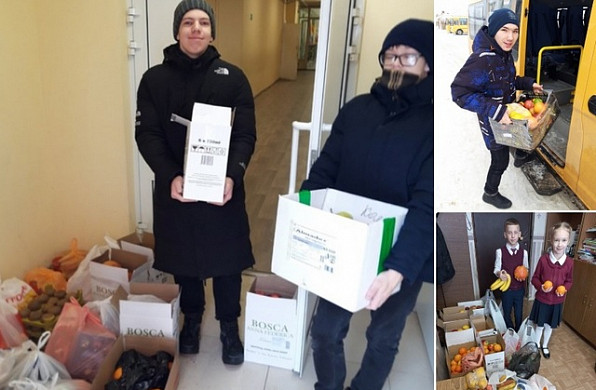 Школьники из Ивановского района собрали фрукты для раненых бойцов