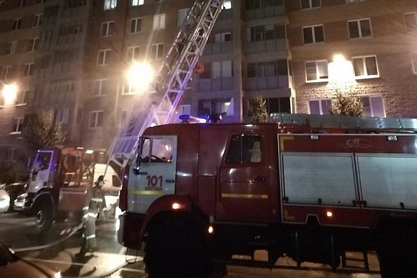  Ночью в Иванове случился пожар в многоквартирном доме 