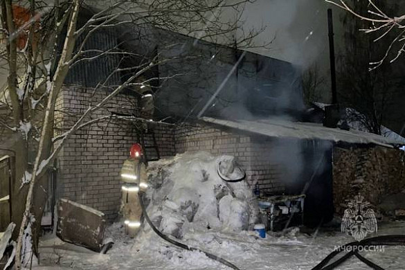 В Пучеже сгорели котельная и чердак магазина 