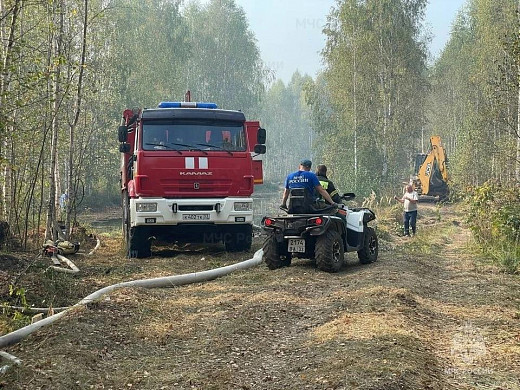 В Савинском районе стоит дым от торфяного пожара