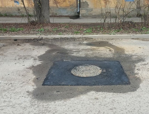  В Иванове «Водоканал» восстанавливает асфальт при помощи инфракрасных лучей 
