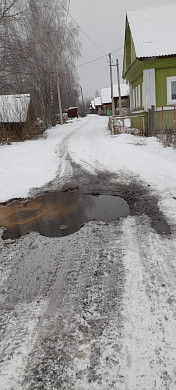 В Юрьевецком районе размывает дорогу