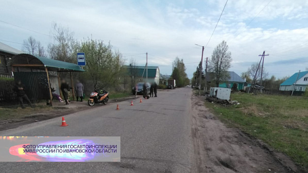 В Кинешме мопед сбил женщину на переходе 
