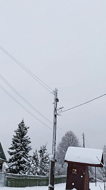В селе Калачево до сих пор не горят фонари, повешенные еще перед выборами