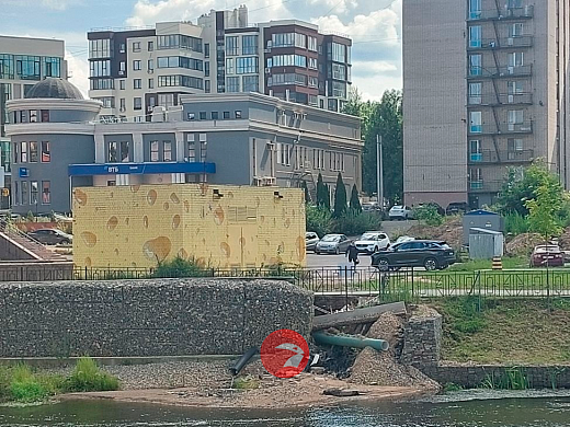 В Иванове снова «сползла» набережная Уводи