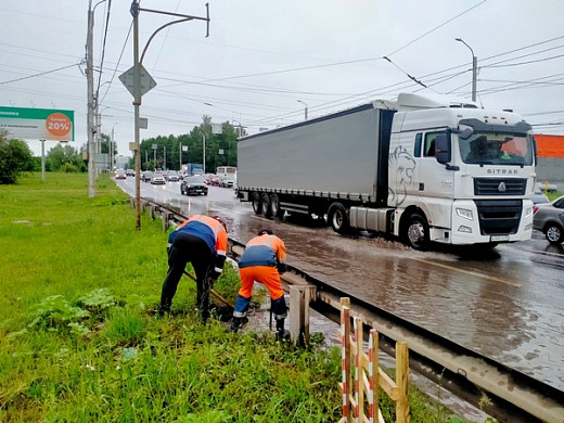  Подтопления в Иванове откачивают три илососа 