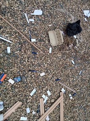 В Кохме на помойку выкинули гору таблеток и шприцев