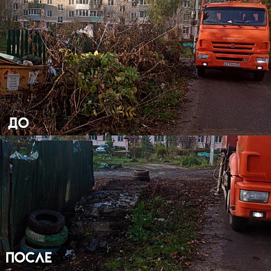 За неделю с улиц Кинешмы вывезли более 540 кубометров  веток и мусора