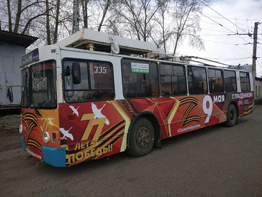 В Иванове появился праздничный троллейбус 