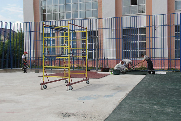 В родниковской школе появится спортивное плоскостное сооружение