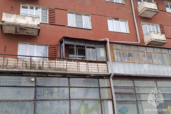 В Иванове горел дом-корабль