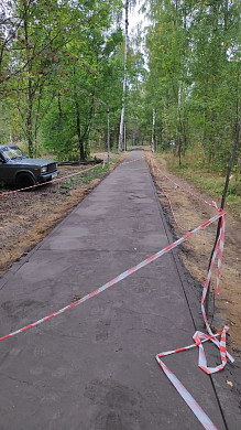 Жители Заволжска не дают закончить благоустройство городского парка