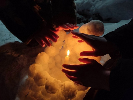 В парке им.Степанова на пляже зажгутся снежные маяки