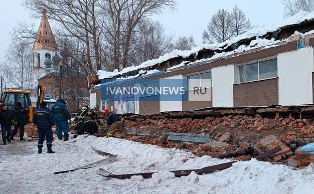 В Ивановской области произошло обрушение магазина: погиб человек