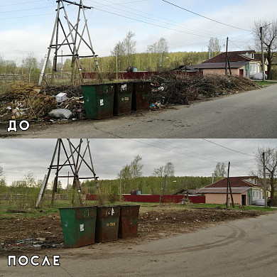 В Кинешме взялись за навалы веток у контейнерных площадок