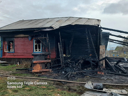 В Ивановской области пожар оставил многодетную семью без крова