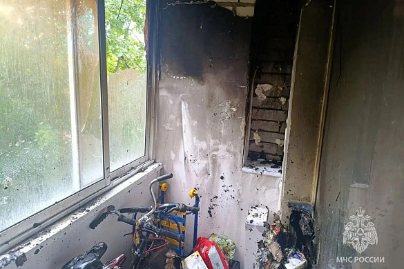 В Фурманове тушили пожар на балконе пятиэтажки