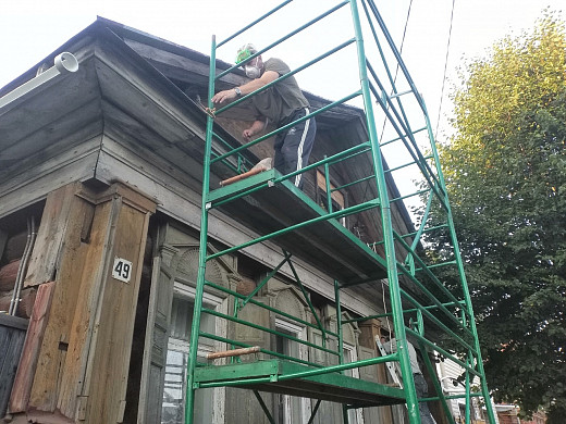 В Шуе волонтеры ремонтируют старинный дом - памятник архитектуры