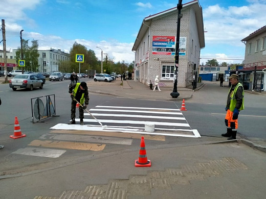  В Иванове началось обновление разметки пешеходных переходов 
