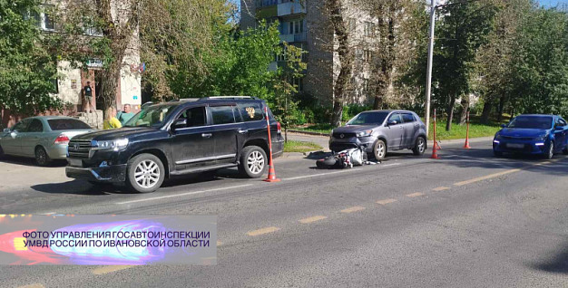 В Ивановской области произошло 2 аварии с участием мотоциклов