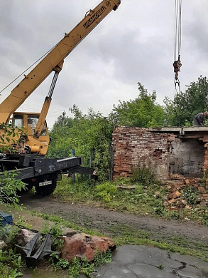 В Верхнем Ландехе наконец снесли опасный дом