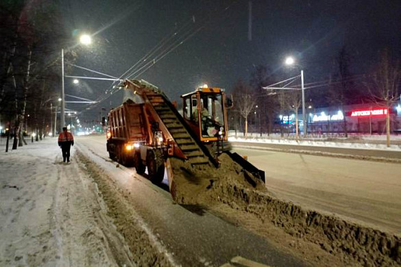 В Иванове за ночь вывезли 278 кубометров снега
