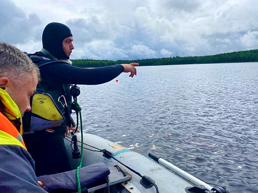 Водолазы из Ивановской области помогли найти тело утонувшего в карельском озере рыбака
