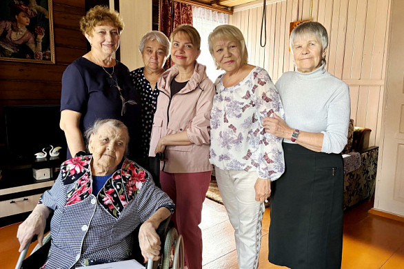  Ивановка Мария Павловна Гурьева отметила столетний юбилей 