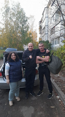 В Ивановской области волонтеры вручили первую партию вещмешков для мобилизованных